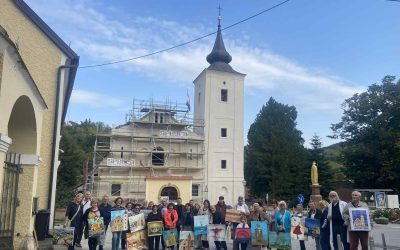 Članice KUD-a Podravka, Likovne sekcije “Podravka 72” na likovnoj koloniji u Čučerju