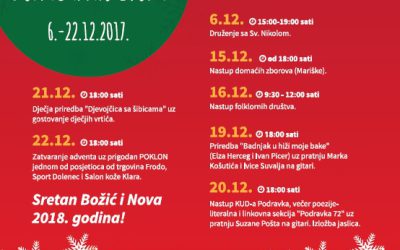 Nastup članova Literarne sekcije KUD-a Podravka “Advent u PC Martinovki 2017.”