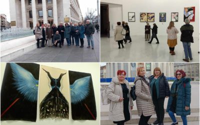 Članovi KUD-a Podravka u Zagrebu posjetili izložbe Dimitrija Popovića i Roberta Torrea