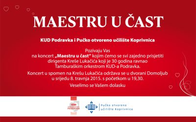 MAESTRU U ČAST – Koncert u spomen na Krešu Lukačića