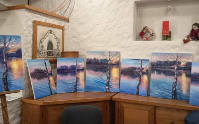 Članice KUD-a Podravka, Likovne sekcije “Podravka 72” održale novu likovnu radionicu pod vodstvom akademske slikarice Olene Sokolovske